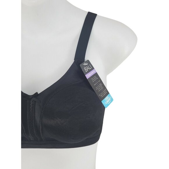 Bali Bra Size 34DD Black Classic Support Back Smoothing Cool Comfort - Picture 2 of 6